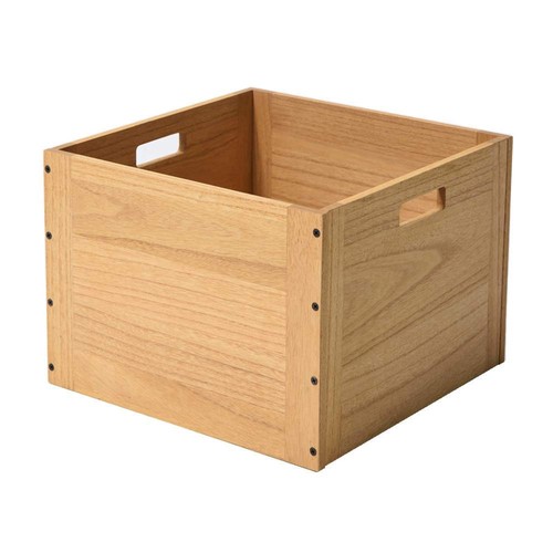 Stackable wood storage cube - stackable,
