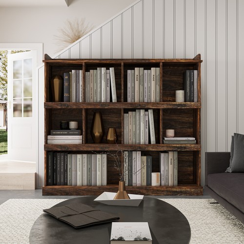 Cube bookcase freestanding - bookcase,